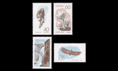 Norja 602-5 ** Euroopan luonnonsuojeluvuosi (1970)