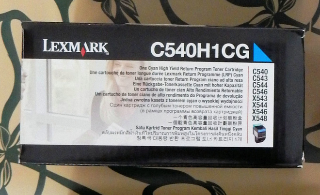 Lexmark C540H1CG laservärikasetti- Sininen!