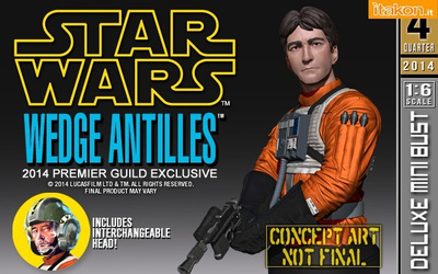 STAR WARS GENTLE GIANT WEDGE ANTILLES   - HEAD HUNTER STORE.