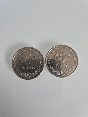 Kroatia 2 kolikkoa 2000 ja 2002 5 kuna (14618)