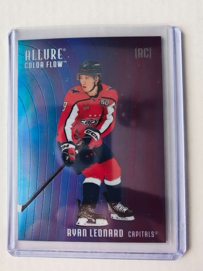 Ryan Leonard 2025-26 Allure Color Flow Blue-Purple Rookie