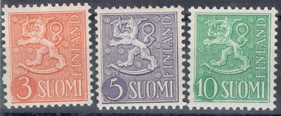 1954 3, 5 ja 10 (mk) ++