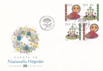 RUOTSI 1998 - Fa 2079/80 FDC KUORI