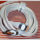 USB C - USB C - valkoinen punottu PD 100W kaapeli /2m #27999 - pikkukuva 1