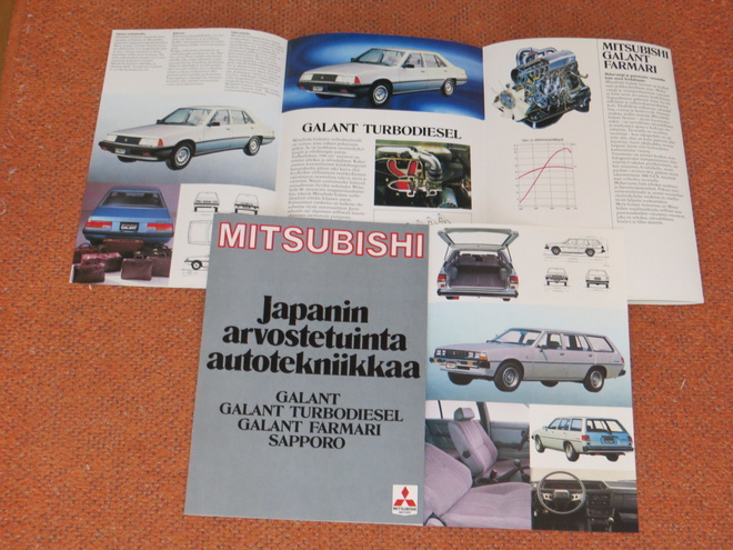 1980 Mitsubishi Galant / Sapporo esite - suom - KUIN UUSI