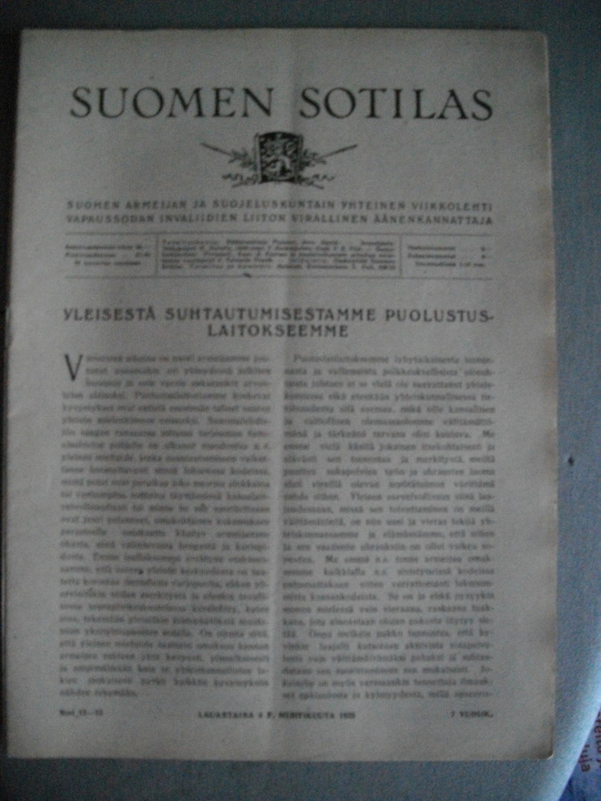 Suomen Sotilas Nro 12-13/1925 (15.3)
