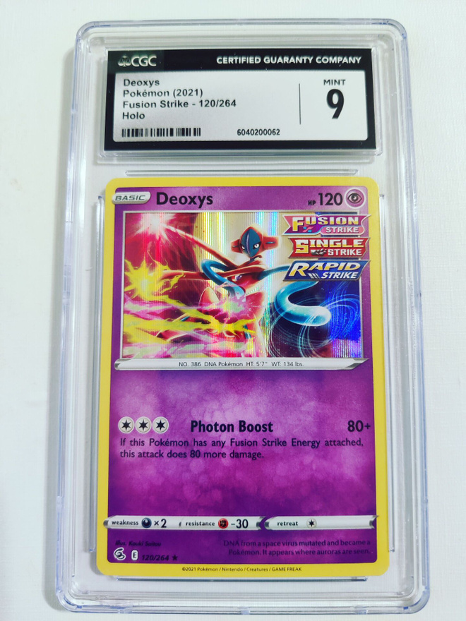 Deoxys Fusion Strike 120/264 Holo CGC 9
