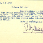 POSTIK IITTALA LOISTOL +E.A.HELLMAN ALLEKIRJOITUS. -OULU - pikkukuva 2