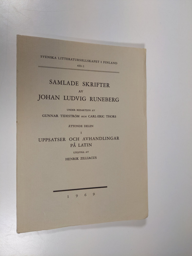 Henrik Zilliacus : Samlade skrifter av Johan Ludvig Runeb...