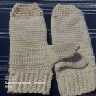 VILLALAPASET Alina´s Handmade käsin virkattu LUONNONVAALEA - pikkukuva 2