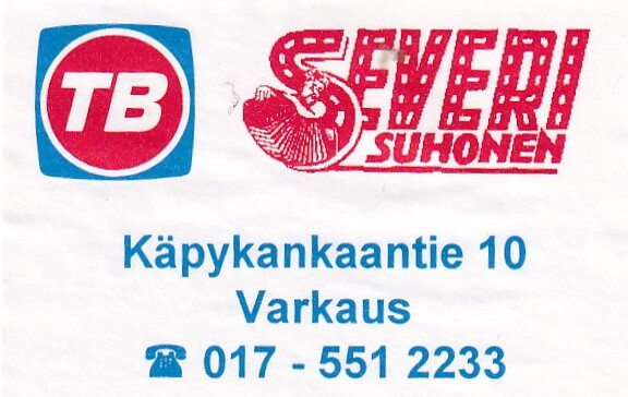 Varkaus, Severi Suhonen. TB, Tulitikkuetiketti.  e178