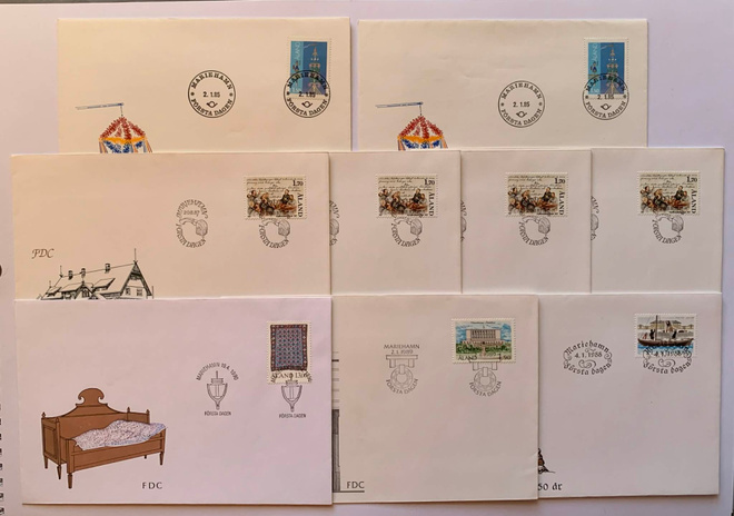 FDC Åland 9 kpl