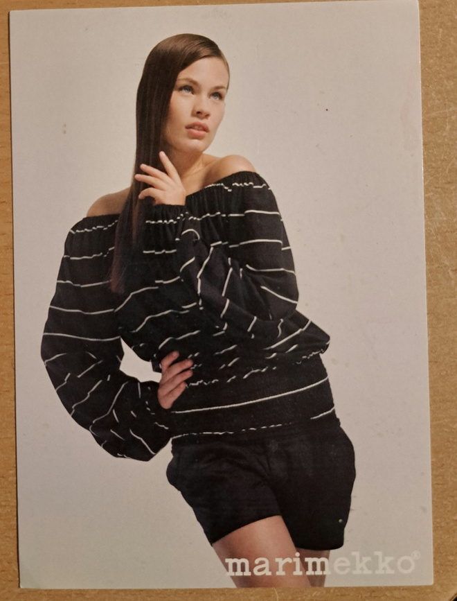 Marimekon mainoskortti, kulkematon