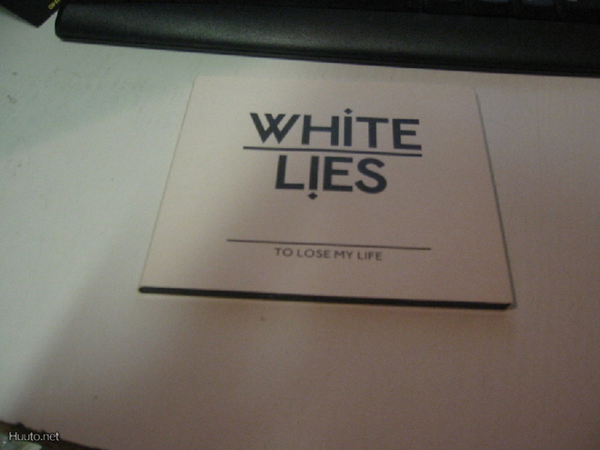 WHITE LIES  - TO LOSE MY LIFE PROMO CD SINKKU