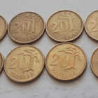 20 mk v. 1952-1962, yht 14 kolikkoa, circ - pikkukuva 2
