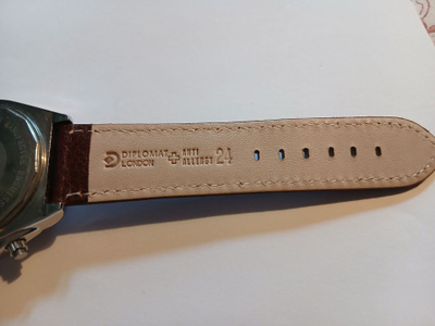 Diplomat London 24mm nahkaranneke