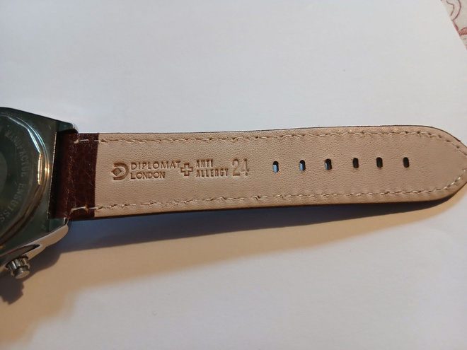 Diplomat London 24mm nahkaranneke