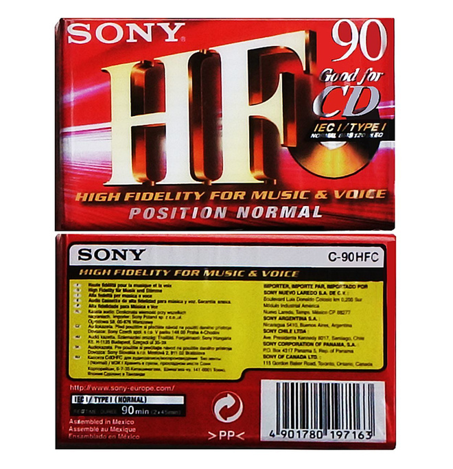 UUSI C-KASETTI SONY 90 min. TYPE I - ILMAINEN TOIMITUS