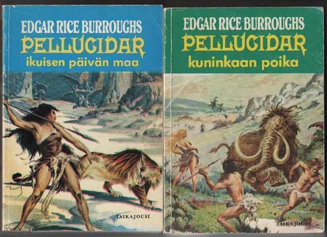 Burroughs, E. R.: Pellucidar 1 - 3, TJ 1977- 1983, nid., K3