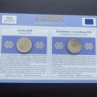 2€ 2015 Luxemburg + Liettua Monetan erikoissarja UNC - pikkukuva 2