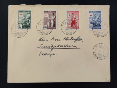 1946 FDC Punainen Risti