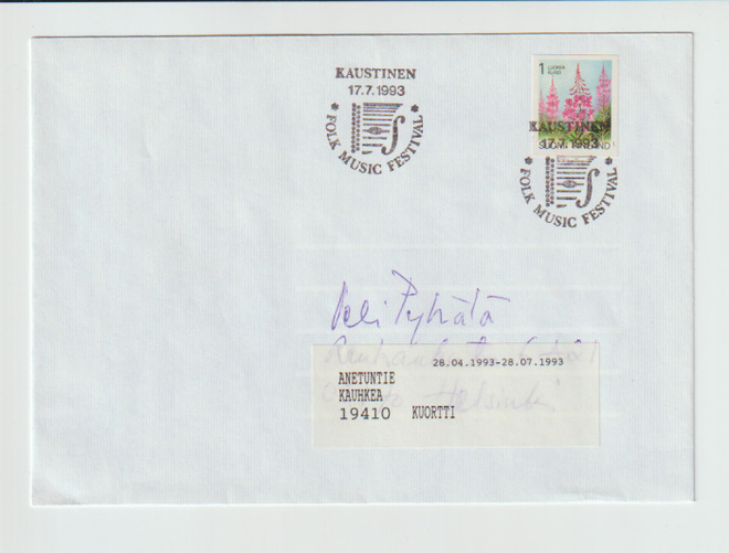 ERIKOISLEIMA ,17.7.1993, MUSIIKKIFESTIVAALIT, Kaustinen
