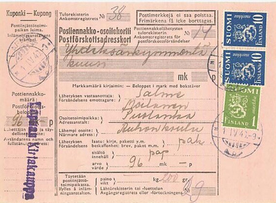 M30 1946 postiennakkopaketti