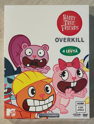 Happy Tree Friends: Overkill (4DVD) K-18 animaatio (UUSI)