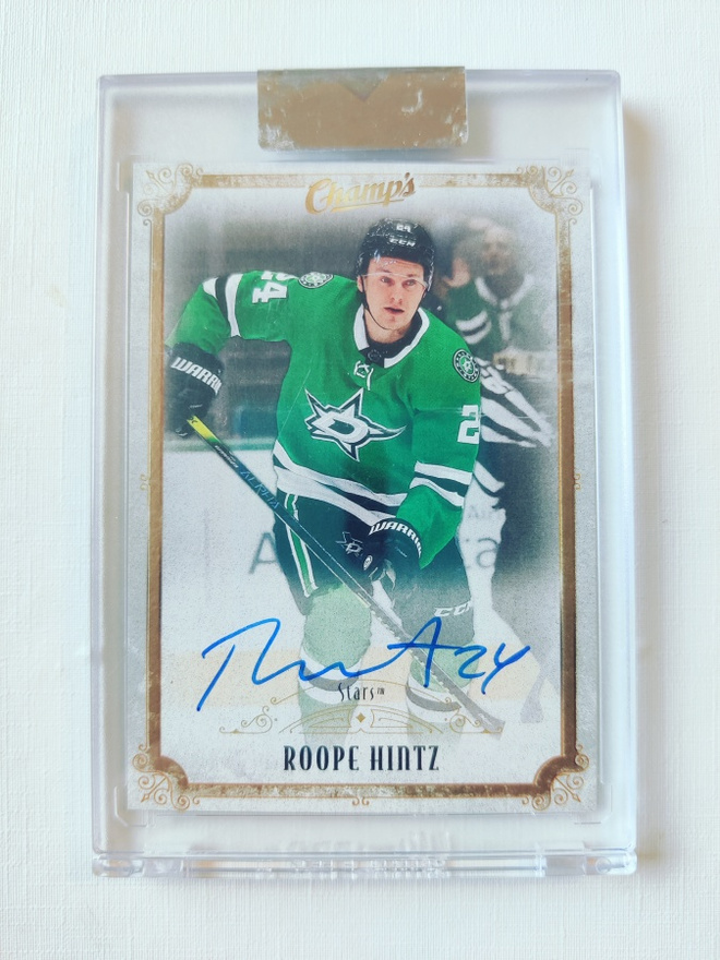 Roope Hintz - 21-22 UD Champ's Clear-Cut Auto