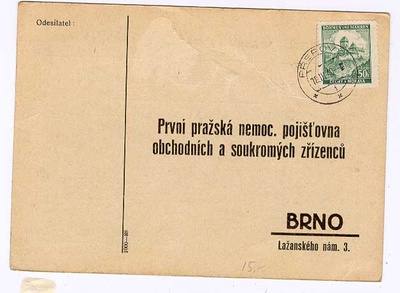 Saksa Böömi-Määri Mi 26 postikortti