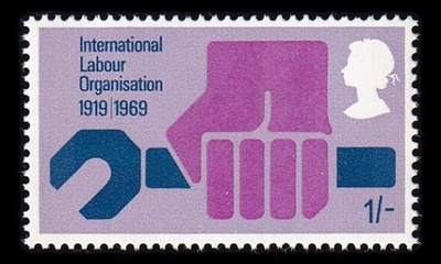 Iso-Britannia 513 ** Työjärjestö ILO 50v (1969)