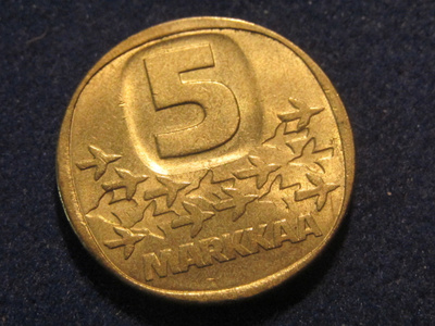5 markkaa 1988