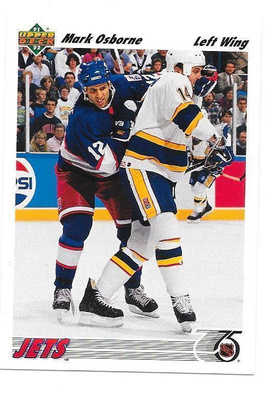 1991-92 Upper Deck #296 Mark Osborne Winnipeg Jets
