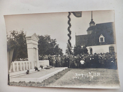 Valokuva Närpiö Sankaripatsaan Palajstus 1921 Suojeluskunta
