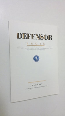 Defensor legis N:o 2/2009 : Suomen asianajajaliiton äänen...