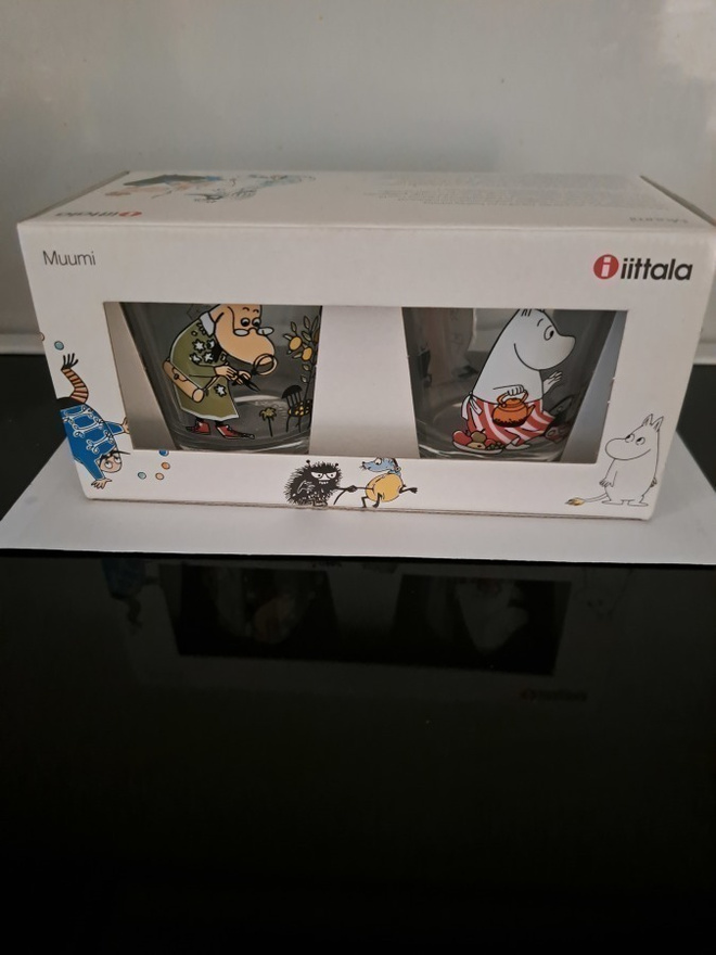 Iittala Muumi juomalasit  käyttämättömät(2011-2012)