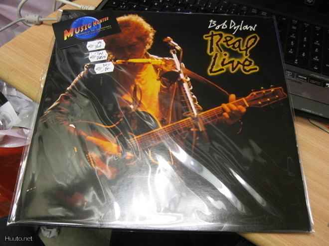 BOB DYLAN - REAL LIVE - HOLLANTI -84 PAINOS - M-/M- LP+
