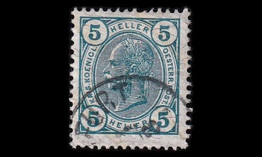 Itävalta 108A o Franz Joseph 5 H lakkan (13:12½) (1904)