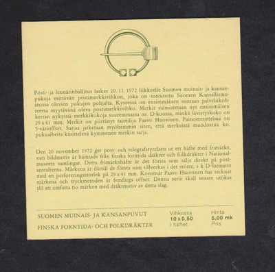 V4 Kansanpukuja 1972 postituore ** vihko.