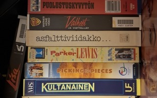 20 vhs-kasetteja vuokrapoistoja