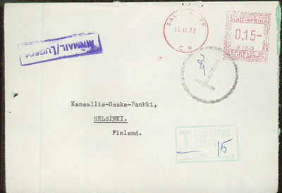 1972 lunastuslähetys Etelä-Afrikasta