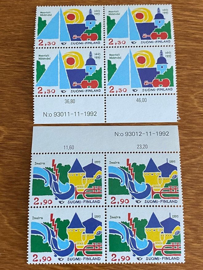POHJOLA 1993 PARI NELIÖT NUMERO MARGINAALILLA**