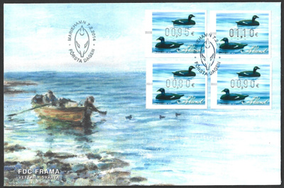 FDC Åland 2014 Houkutuslintuja III FRAMA sarja LaPe ATM Å 26