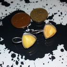 Vintage Hopea meripihka korvakorut 875 baltic Amber Meripihk - pikkukuva 4