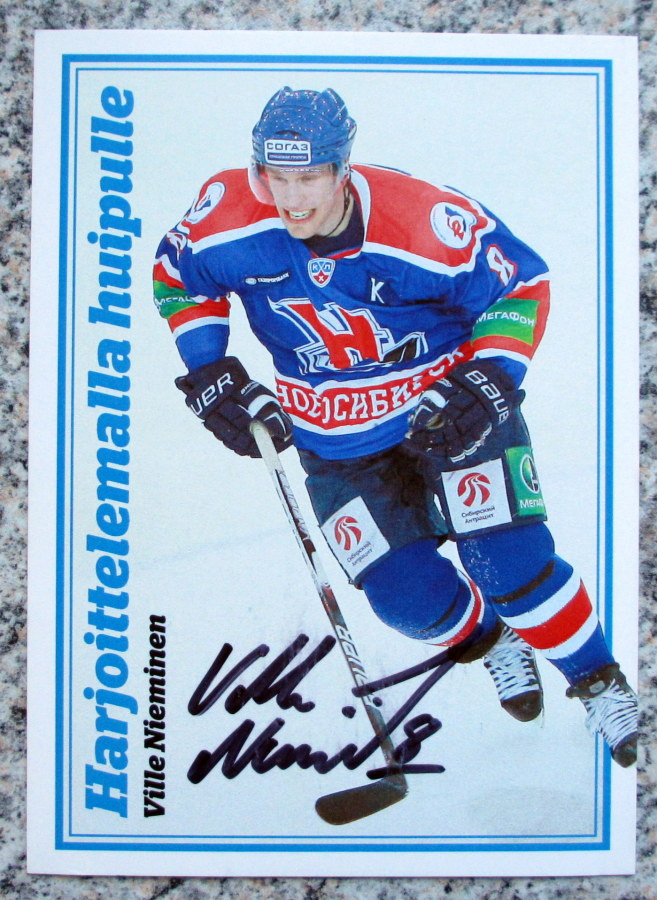VILLE NIEMINEN KHL postikortti