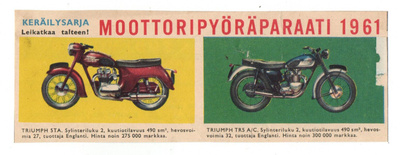 MOOTTORIPYÖRÄPARAATI TRIUMP 5TA & TRIUMP TRS A/C