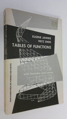 Eugene Jahnke : Tables of functions with formulae and curves