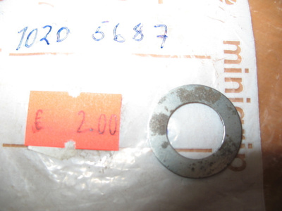 Solifer-tomos , Aluslevy(0,5mm) , vaihdeakselille (NOS.)