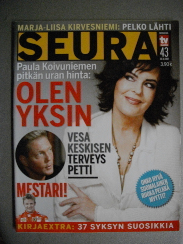 Seura lehti Nro 43/2007. (24.3)