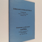Kirjamyyntiluettelo : postimyynti uusia ja vanhoja kirjoj... - pikkukuva 1